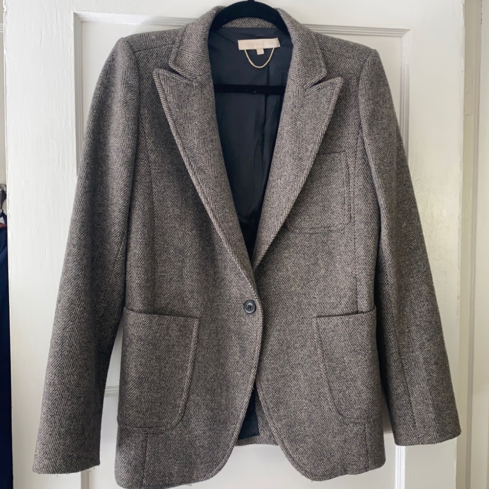 Stunning Vanessa Bruno herringbone soft wool blazer. PERFECT CONDITION!